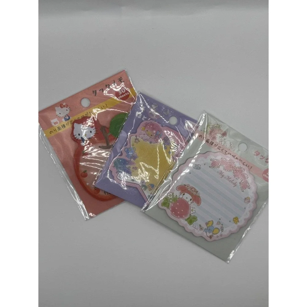 Sanrio Stationery Bundle Hello Kitty Notebook Sticky Notes Blind Box Pens Set